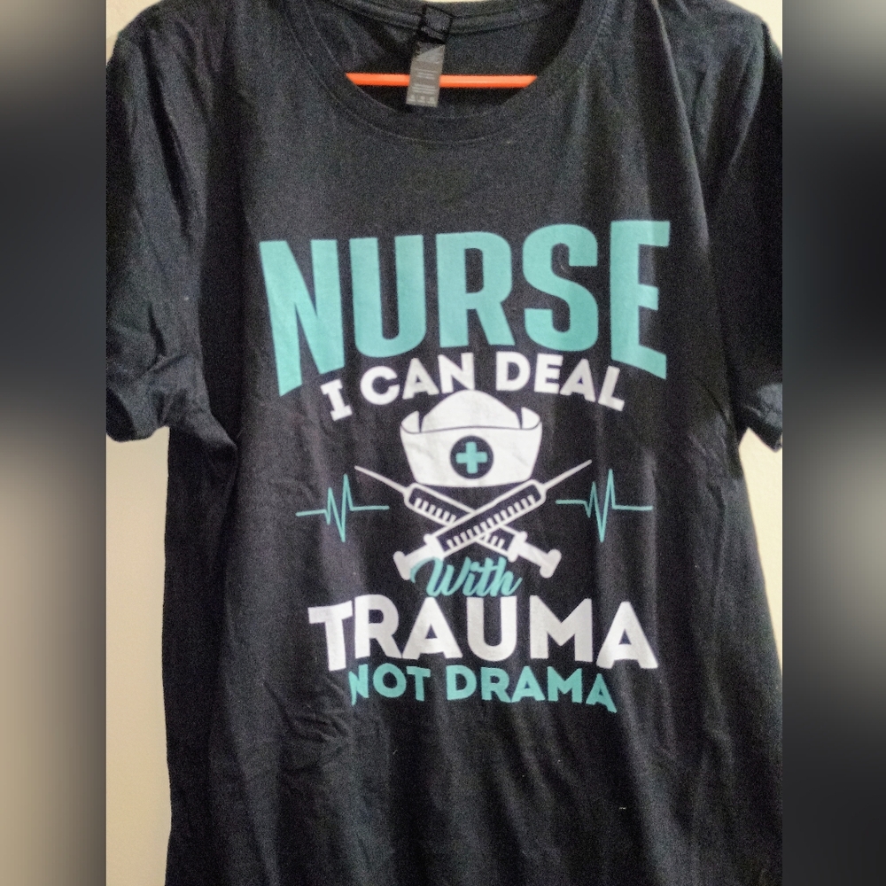 Nurse Graphic T-Shirt BRAND NEW.. NEVER WORN. WOMEN'S SIZE LARGE